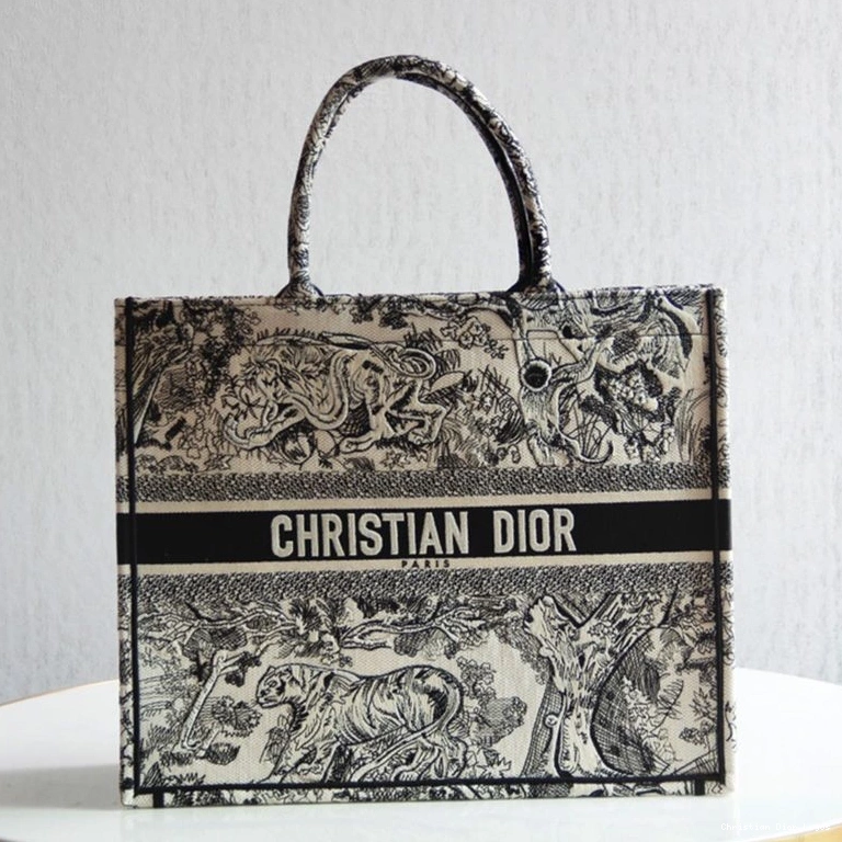 Cheap Motif De Tote Black Jouy Canvas Dior Toile Book 0731 Luxury